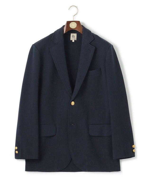 J.PRESS MEN 【FLEX YARN】ニットジャケット ネイビー系