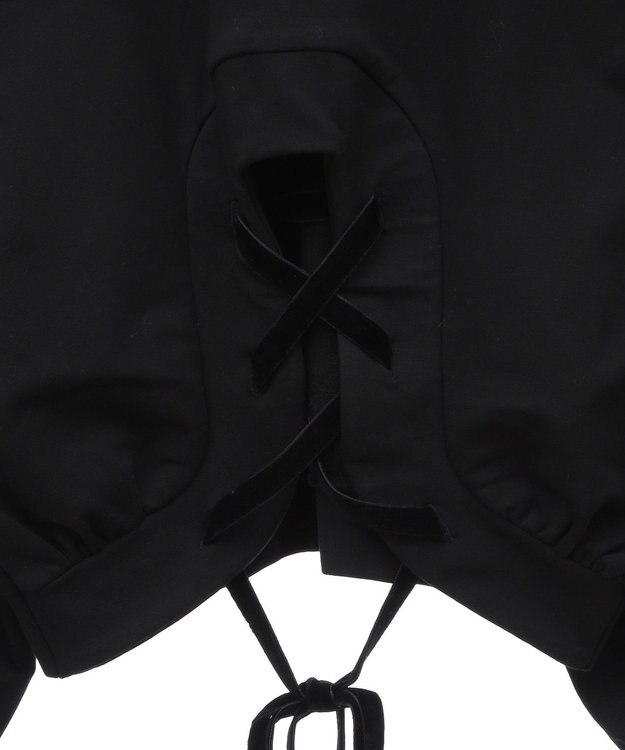 Green Parks ａ．バックレースアップスウェット Black