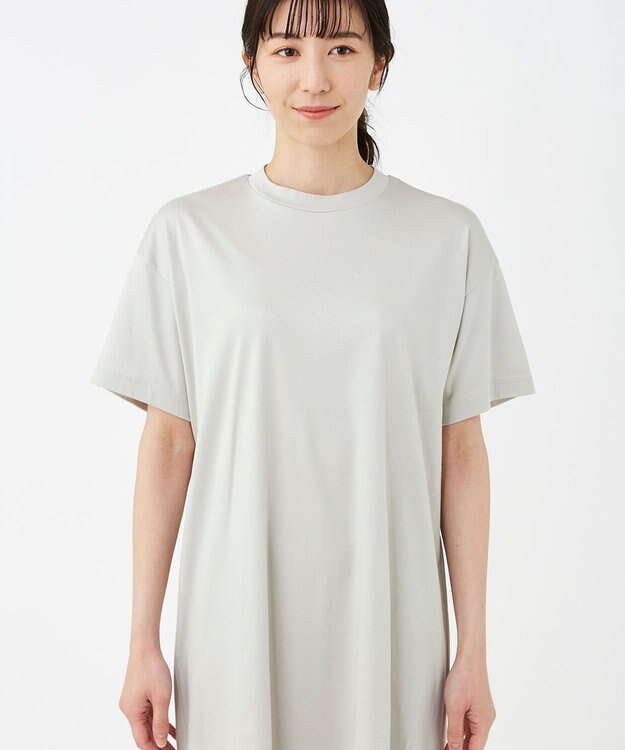 KASHIYAMA 【抗菌消臭】クレンゼ Teeシャツドレス アイスグレー