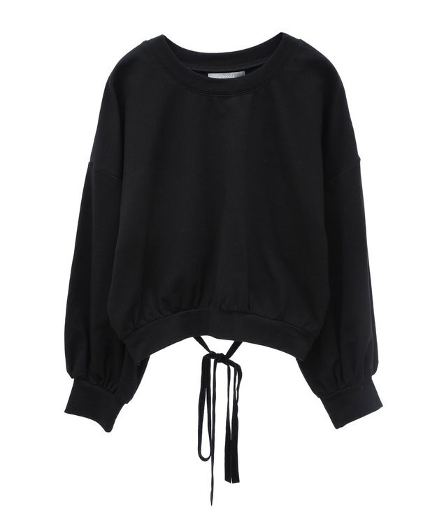 Green Parks ａ．バックレースアップスウェット Black