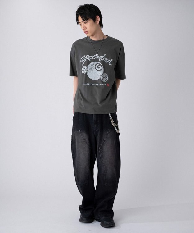 WEGO 【ユニセックス着用ITEM/SMLサイズ展開】アソートグラフィックBIG　T2（SS） 柄4