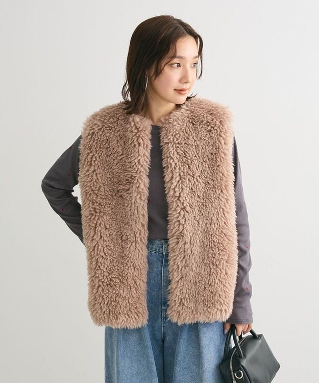 Green Parks ・ＥＬＥＮＣＡＲＥ　ＤＵＥ　シープファーベスト Beige