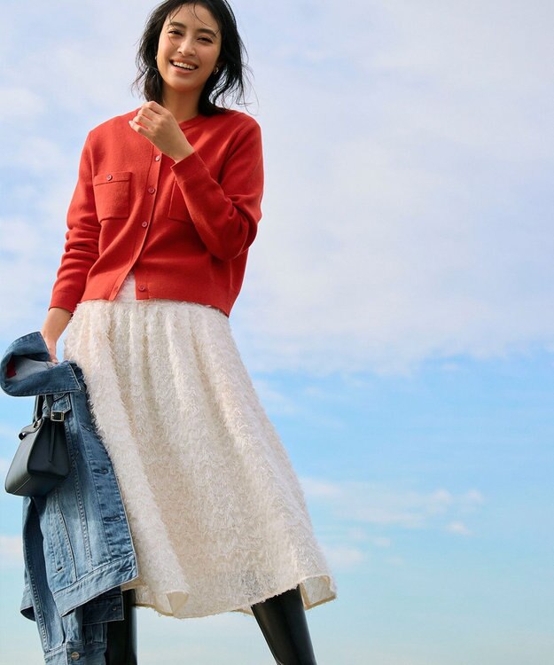 組曲 ペタルチュール スカート アイボリー系