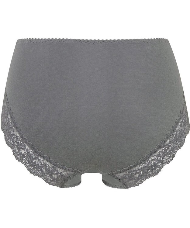 Wing ショーツ 【綿の贅沢オーガニック】 オーガニックコットン混 はきこみ丈ふつう EC2110 ウイング／ワコール グレー