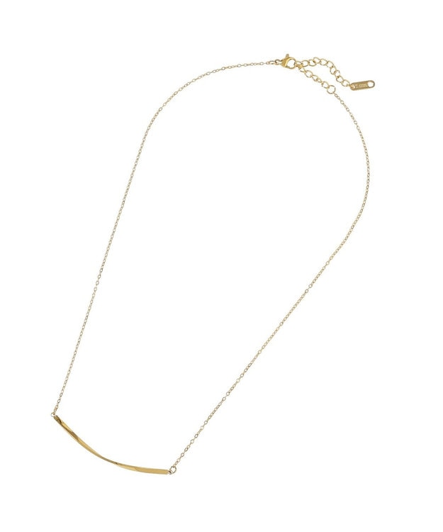 YECCA VECCA ステンレスニュアンスバーネックレス Gold
