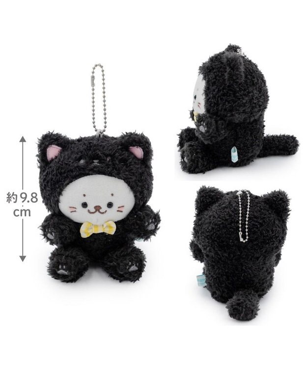 Mother garden しろたん 猫キーホルダー 《黒ねこ》 単品 黒ねこ