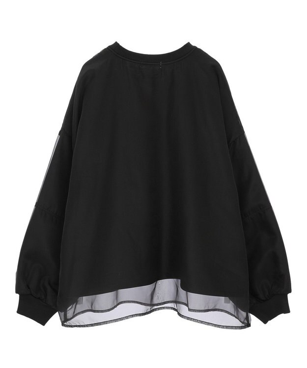 AMERICAN HOLIC オーガンジーレイヤードスウェット Charcoal Gray