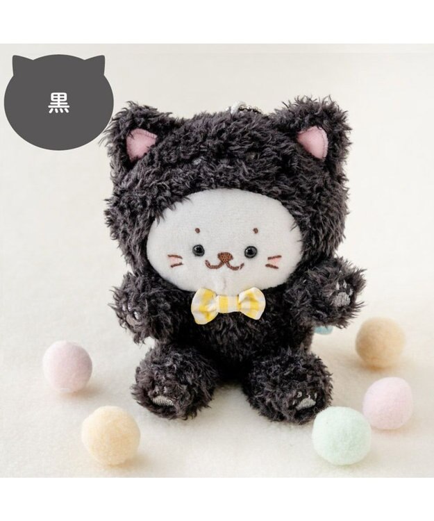 Mother garden しろたん 猫キーホルダー 《黒ねこ》 単品 黒ねこ