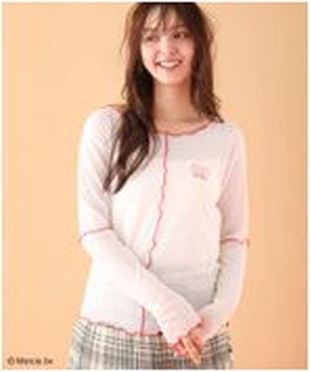 Green Parks Ｍｉｆｆｙ／シアー配色プルオーバー Ivory