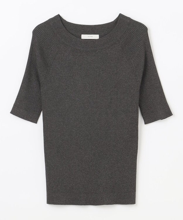 ANY ラメリブニット チャコール