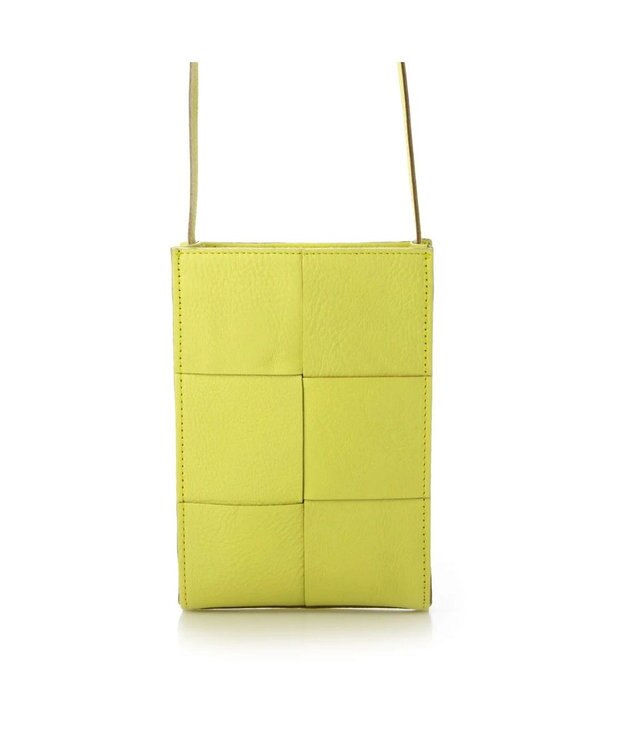 UNBILLION ペルケ perche / イントレチャート姫路レザーショルダー イエロー