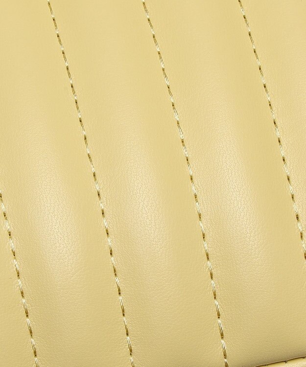 style code 【MERCURYDUO/マーキュリーデュオ】ストライプキルティング　フラップショルダーバッグ イエロー