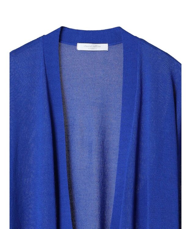 Green Parks 接触冷感　推しニット　ゆったりカーディガン Blue