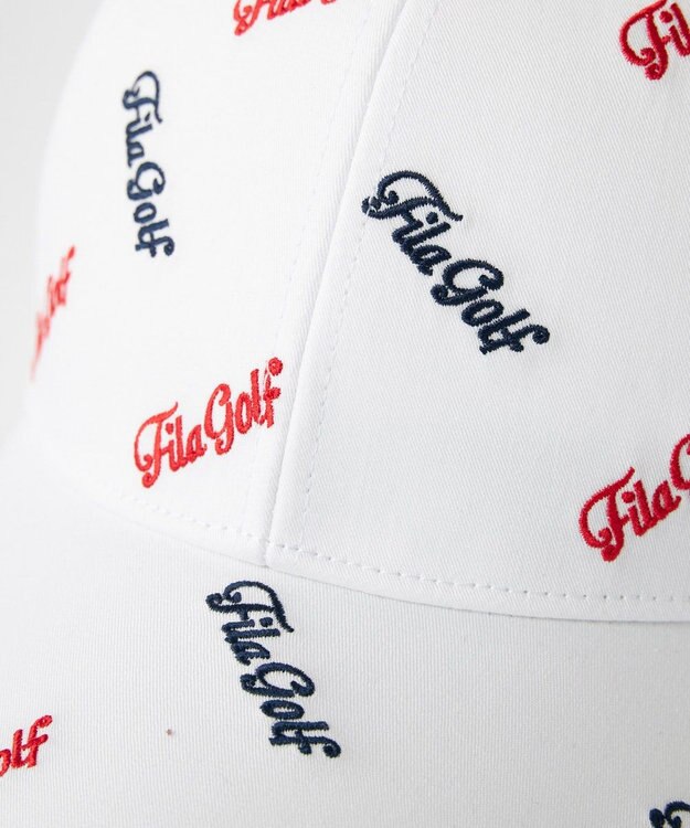 FILA GOLF／marie claire 【FILA GOLF】飛び柄刺繍キャップ ホワイト