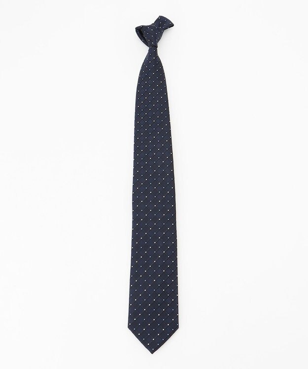 JOSEPH HOMME スクウェアドット　ネクタイ ネイビー系3