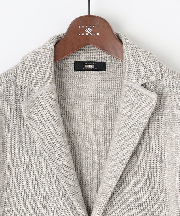 JOSEPH ABBOUD 【オリジナルオーガニックコットン使用】JOE COTTON ニット ジャケット ベージュ系