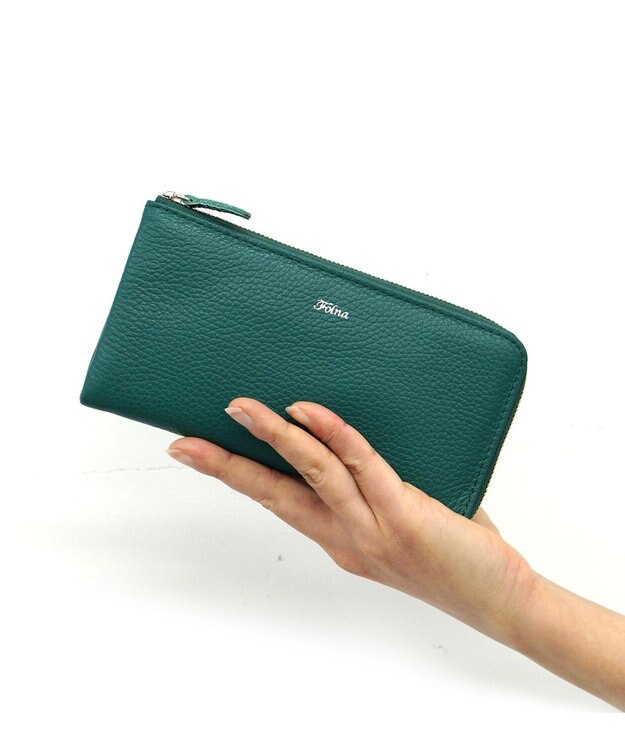 FOLNA RD アドリアレザー スマートLファスナー長財布 ブラック