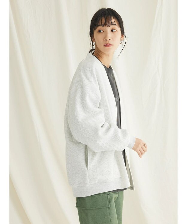 CRAFT STANDARD BOUTIQUE JQカット切り替えカーディガン2 Oatmeal