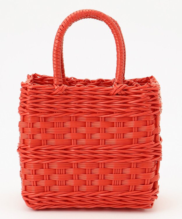 LA BAGAGERIE 【maison vert】【再生ポリエチレン使用】チューブかごバッグ レッド