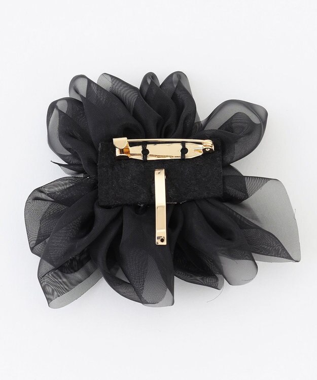 ANY 【2WAY】コサージュヘアクリップ ブラック