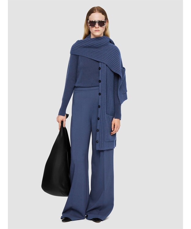 JOSEPH コンフォートキャディー　ワイドトラウザーズ Harbour