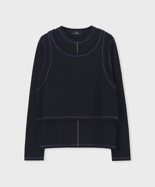 Paul Smith レイヤード シアー カットソー ブラック