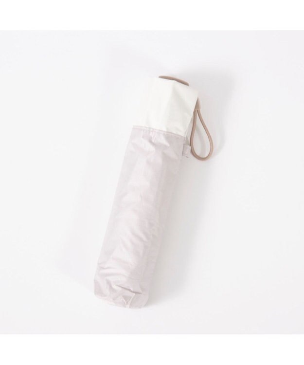 UNBILLION カシュネ cachenez / 【晴雨兼用】【日傘】 【UV カット率99.999.9％以上】PU軽量無地バイカラーミニ折りたたみ傘 ダークベージュ