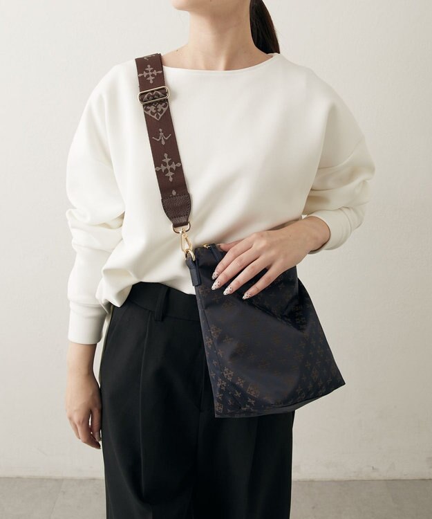 russet アレンジショルダーベルト［Monogram］(CE-1099) D.Brown（ゴールド金具）