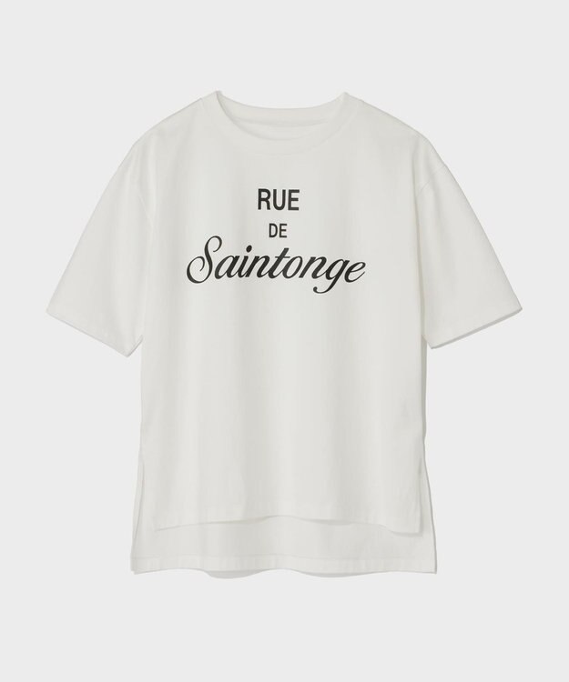 GRACE CONTINENTAL レタードプリントTシャツ ホワイト