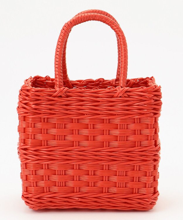 LA BAGAGERIE 【maison vert】【再生ポリエチレン使用】チューブかごバッグ レッド