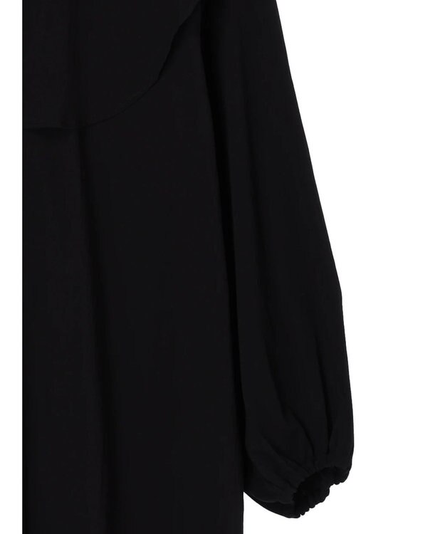 CRAFT STANDARD BOUTIQUE レーヨンデシンフリルチュニック Black