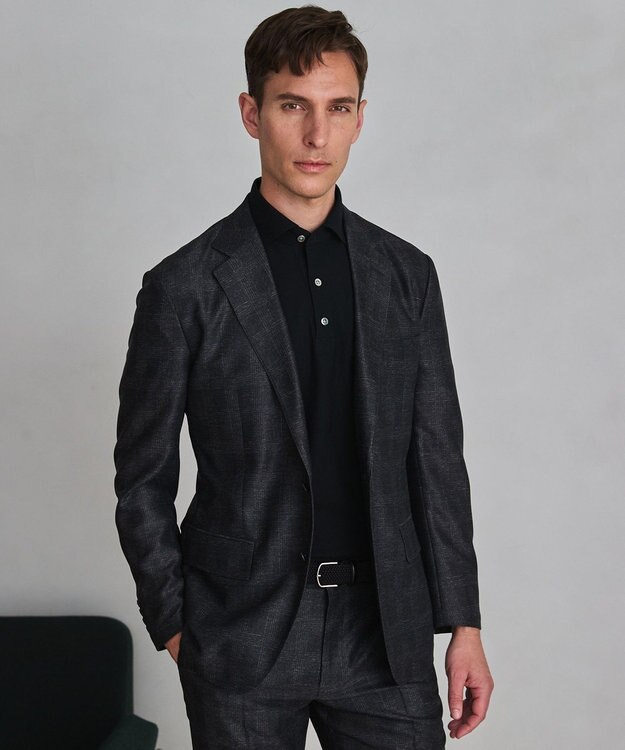 GOTAIRIKU セットアップ仕様【猛暑対応の7機能】カラミ セットアップジャケット_グレンチェック(26年モデル) グレー×グレンチェック柄