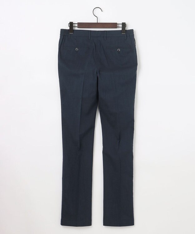 JOSEPH ABBOUD 【ウエストも伸びる!/清涼/ストレッチ】スラブストレッチ パンツ ネイビー系