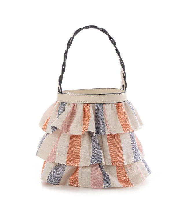 UNBILLION cachecache ミニフリルバケツ型2wayショルダーバッグ ミックス