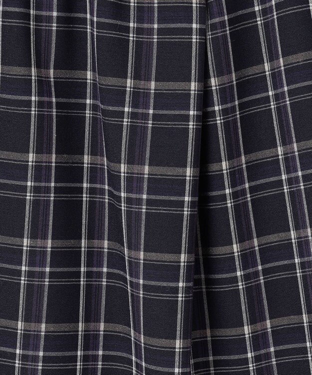 J.PRESS LADIES L TW ストライプ＆チェック カットソー ネイビー系3