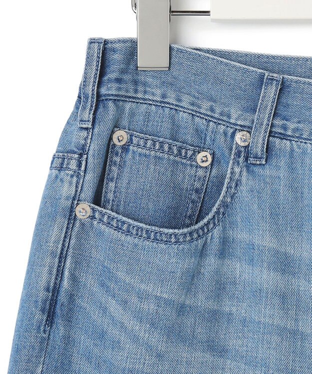 23区 【SLOW/一部店舗限定】LIGHT DENIM  ワイド パンツ ブリーチ