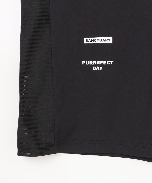 PW CIRCULUS 【MEN】メッシュコンビ モックネック ゴルフ ブラック系