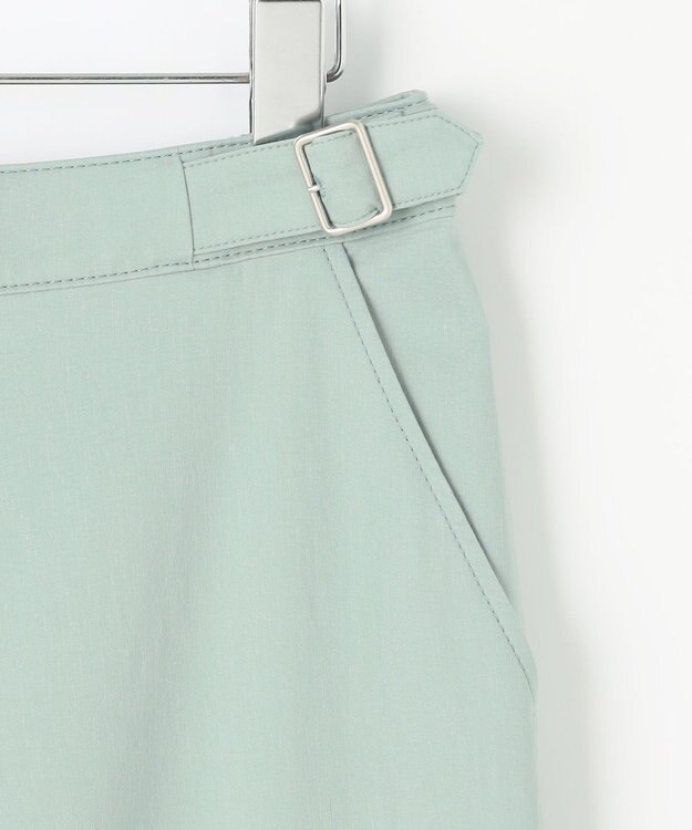 J.PRESS LADIES L 【セットアップ対応・洗える】セルロースリネンストレッチ テーパード パンツ ミント系