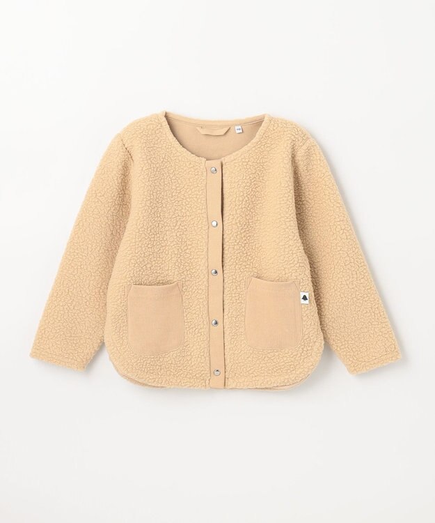 ANY KIDS もこもこボアジャケット ベージュ系