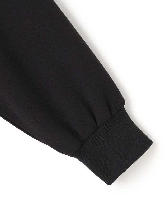 ICB L 【洗える】ジョーゼットジャージー  ドルマンスリーブプルオーバー ブラック系