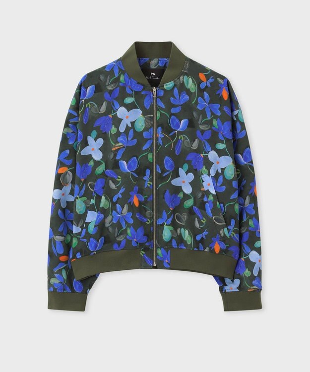 Paul Smith Cyclamen ボマーブルゾン カーキ