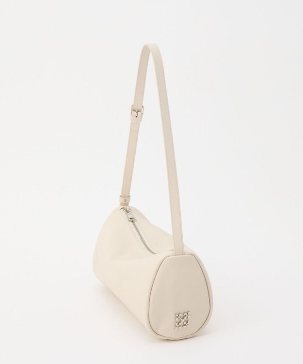 russet ソフトレザーロールショルダーバッグ(CE-1661) Ivory
