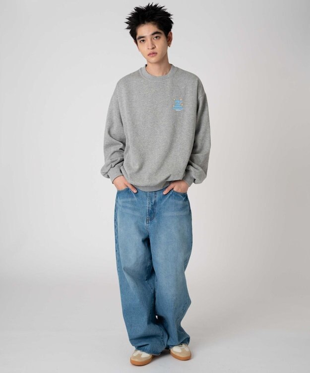 WEGO 【裏起毛/ユニセックス着用ITEM/SMLサイズ展開】アソートグラフィックプルオーバー（4） 柄52