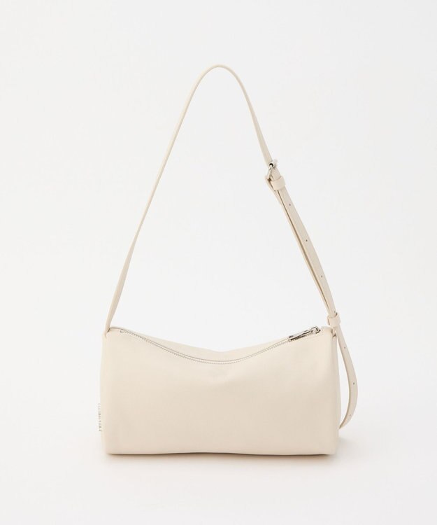 russet ソフトレザーロールショルダーバッグ(CE-1661) Ivory