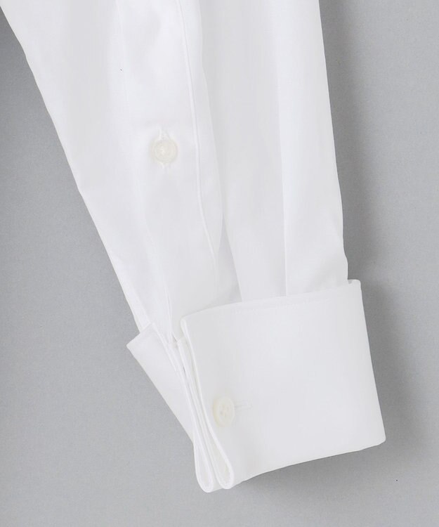 GOTAIRIKU 【WEAR BLACK】ウィングカラー比翼 ダブルカフス ドレスシャツ ホワイト系