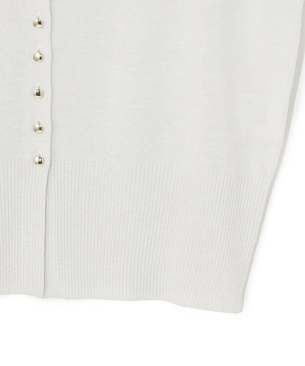 23区 L 【APPLAUDIR】コンパクト ラメカーディガン シルバー系