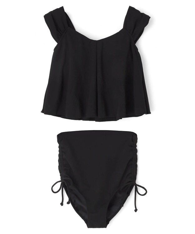 San-ai Resort（三愛水着楽園） ワンピ見えビキニ　9M・11L　【San-ai Resort（サンアイリゾート）】 ブラック