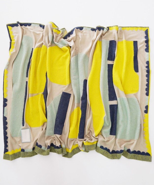 nitorito 【UNISEX】snowcover オリジナル雪山柄 ストール beige