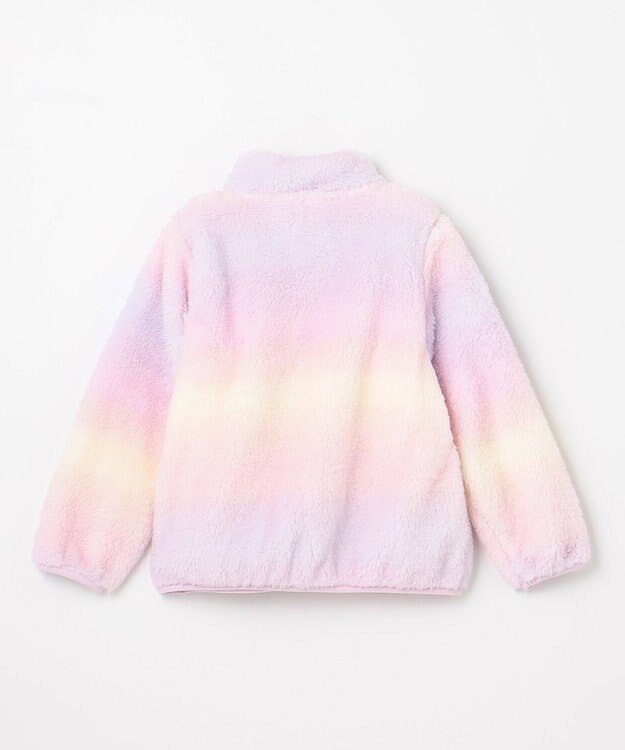 ANY KIDS ネコポケットボアブルゾン レインボー×ラベンダー