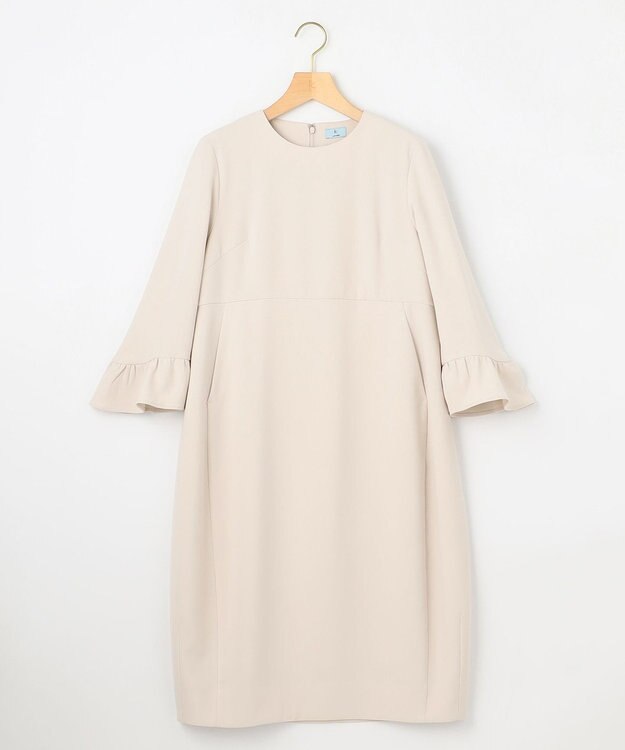 組曲 【KUMIKYOKU NAVY】コンフォータブルドレープフリル ワンピース アイボリー系